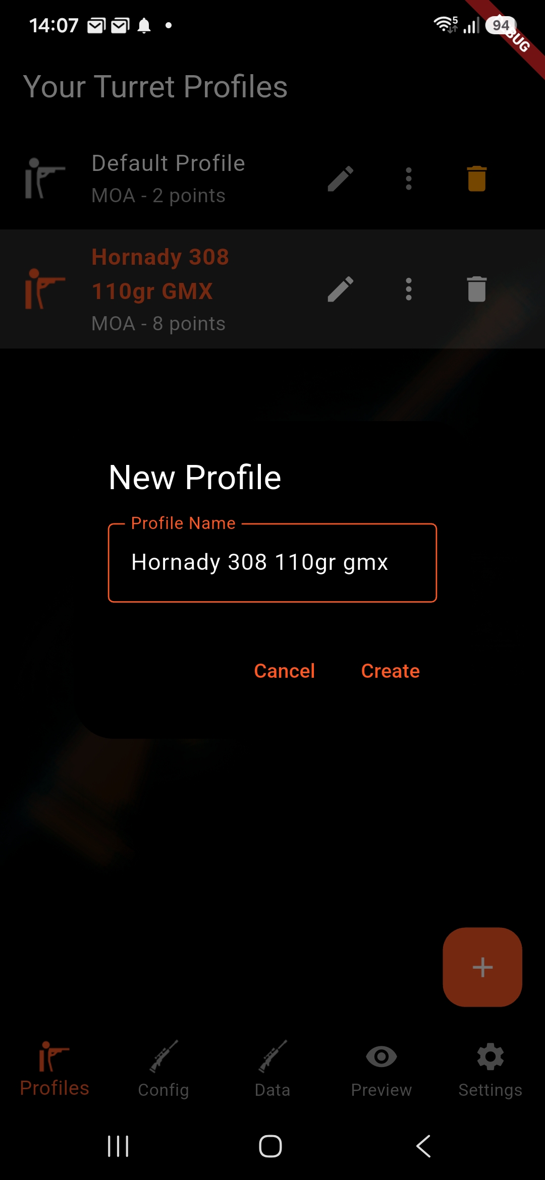 Create Profile Form